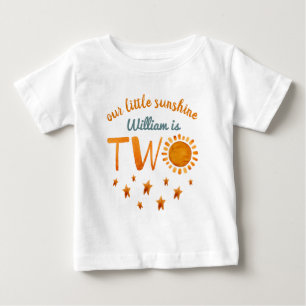 Little Sunshine Naam 2e Verjaardag Jongen