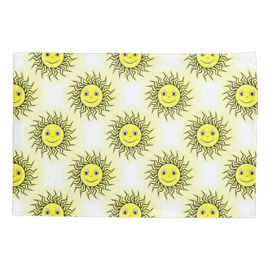 Little Sunshine Pattern Kussensloop (Achterkant)