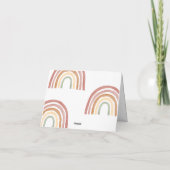 Little Sunshine Rainbow Carte de remerciements (Dos)