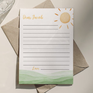 Little Sunshine Time Capsule Notitie Bericht Kaart