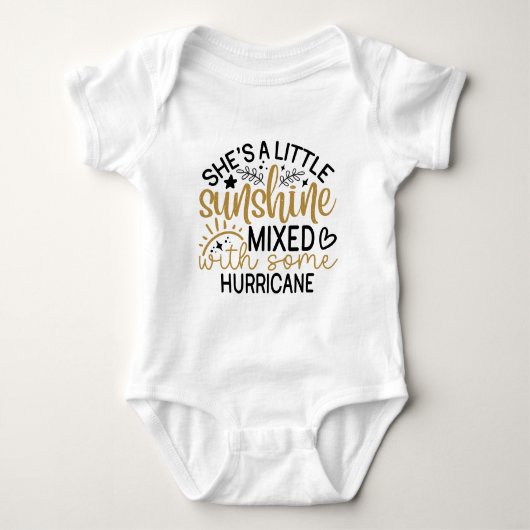 Little Sunshine-typografie Romper (Voorkant)