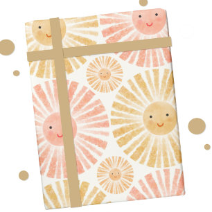 Little Sunshine Waterverf Pattern Cadeaupapier