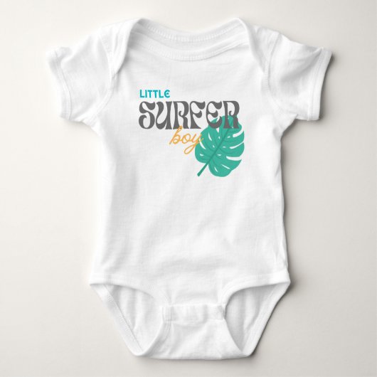 Little Surfer Boy - Baby Bodysuit (Voorkant)