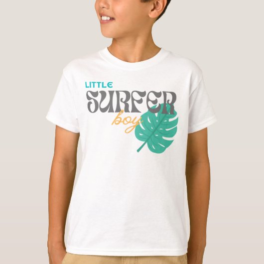 Little Surfer Boy - Kinder Shirt (Voorkant)