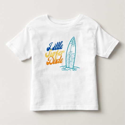 Little Surfer Dude Tshirt (Voorkant)
