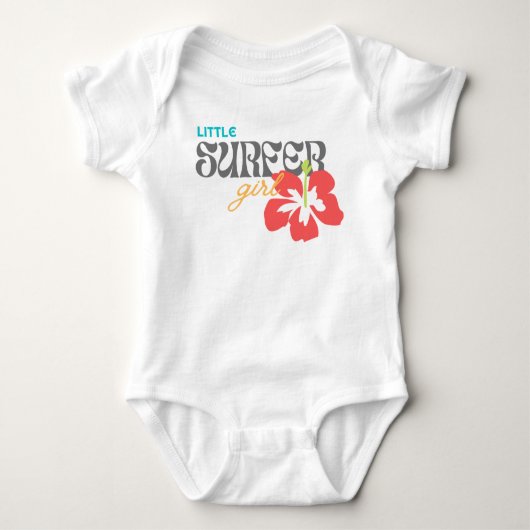 Little Surfer Girl - Baby Bodysuit (Voorkant)
