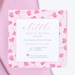 Little Sweeite Baby shower Invitation Kaart