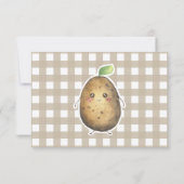 Little Sweet Potato fête d'anniversaire merci (Dos)