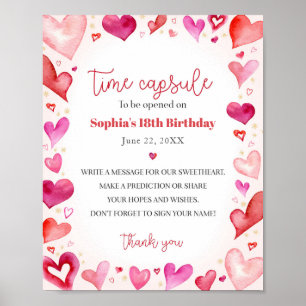 Little Sweetheart advies tijd capsule teken Poster