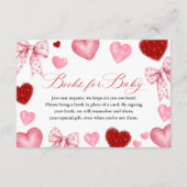 Little Sweetheart Baby Shower, Books for Baby Informatiekaartje (Voorkant)