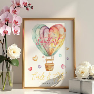 Little Sweetheart Baby shower Kaarten en geschenke Poster