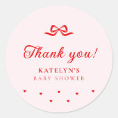 Little Sweetheart Baby Shower Stickers (Devant)