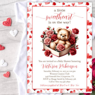 Little Sweetheart Beer Baby Shower Kaart