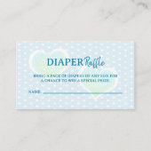 Little Sweetheart Blue Baby shower Luier Raffle Informatiekaartje (Voorkant)