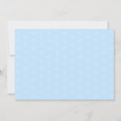 Little Sweetheart Elegant Blue Bow Birthday Photo Kaart (Achterkant)