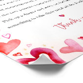 Little Sweetheart Luier Raffle Teken Poster (Hoek)