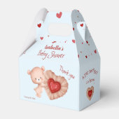 Little Sweetheart Rood Blauw Valentijns Baby showe Bedankdoosjes (Voorkant Zijde)