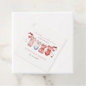 Little Sweetheart Valentijns Baby shower Meisje Bedankjes Labels (In situ)