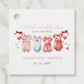 Little Sweetheart Valentijns Baby shower Meisje Bedankjes Labels (Voorkant)