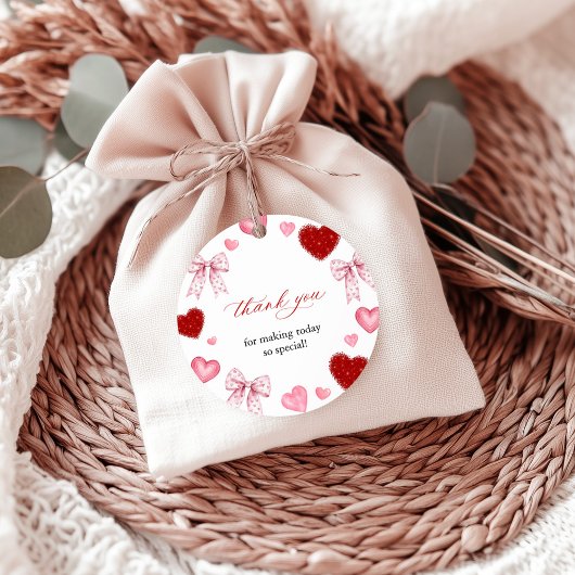 Little Sweetheart Valentines Day Baby Shower Bedankjes Labels