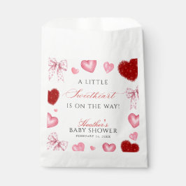 Little Sweetheart Valentines Day Baby Shower Bedankzakje