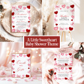 Little Sweetheart Valentines Diaper Raffle Sign Poster
