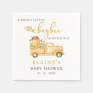 Little Sweetie is op weg naar Honeybee Baby shower Servet