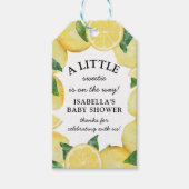 Little Sweetie Lemon Baby shower Cadeaulabel (Voorkant)