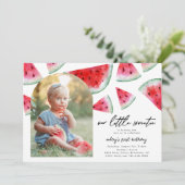 Little Sweetie Photo Invitation d'anniversaire (Debout devant)