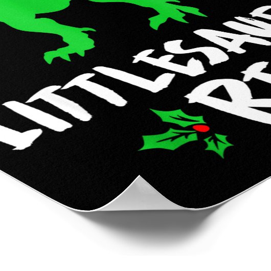 Little T Rex Matching Family Christmas Dinosaur Sh Poster (Hoek)