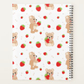 Little teddy bear with strawberry planner (Achterkant)