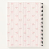 Little Things Personalized Coquette Bows Pink Notitieboek (Achterkant)