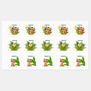 Little Tiger & Butterfly Waterdichte Labels