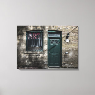 Little Tiny Street No 11 Kleurversie Canvas Afdruk