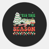 Little Tis The Season Ronde Sticker (Voorkant)