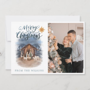 Little Town of Bethlehem Natitivity Holiday Card Feestdagenkaart