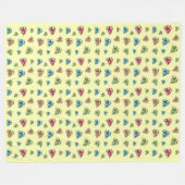 Little Tractors Fleece Blanket, lemon (Voorkant (Horizontaal))