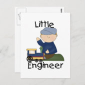 Little Train Engineer T-shirts en cadeautjes Briefkaart (Voorkant / Achterkant)