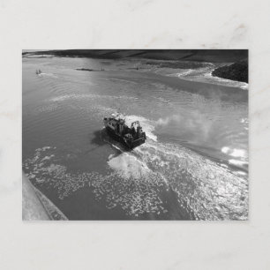 Little Trawler, Cardiff Bay Harbour - B&W Briefkaart