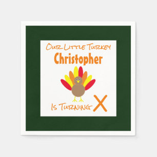 Little Turkey Birthday Servet