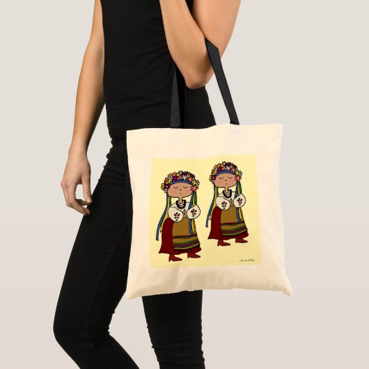 Little Ukraine Dancer Ukraine Folk Art Tote Bag (Voorkant (product))
