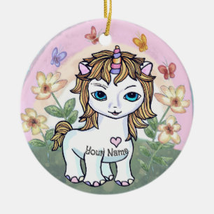 Little Unicorn Keramisch Ornament