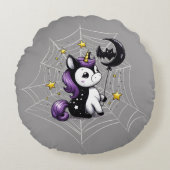 Little Unicorn Rond Kussen (Voorkant)