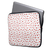 Little Valentine Hearts Laptop Sleeve (Voorkant Links)