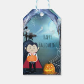 Little Vampire Dracula Halloween Party Favor Cadeaulabel (Achterkant)