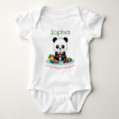 Little Veggie Adventure Aangepaste naam Romper (Voorkant)