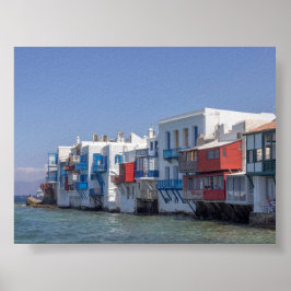 Little Venice in Mykonos Poster