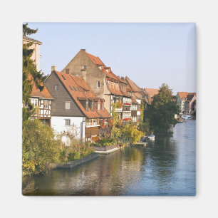 Little Venice (Klein Venedig) en rivier de Regnitz Magneet
