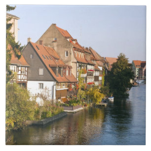 Little Venice (Klein Venedig) en rivier de Regnitz Tegeltje