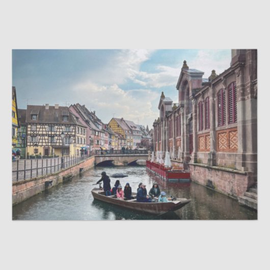 Little Venice River Boat Tissuepapier (Voorkant)